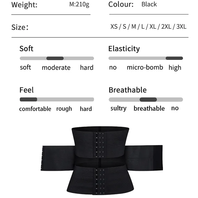 Talje Mave Shaper MISTHIN Latex Talje Trainer Dobbeltbælte Korset Til Damer Justerbar Korset Mave Reducerende Fas Bælte_voghion.com