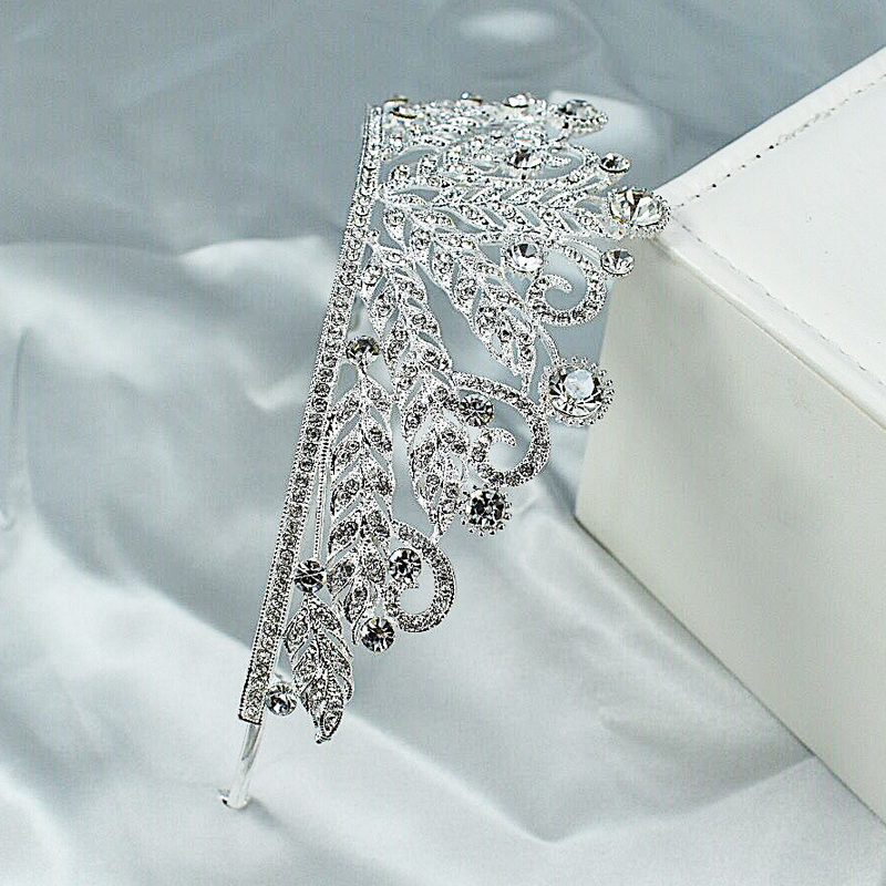Couronne de mariée en alliage de style coréen, nouveau style incrusté de strass, diadème de princesse, couronne d'anniversaire, robe de mariée, accessoires pour cheveux, bandeau_voghion.com