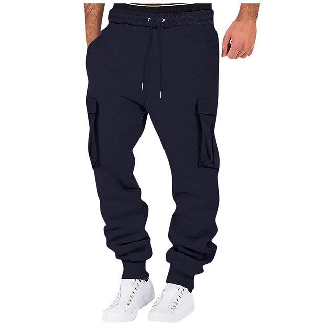 Men’s Retro Casual Pants – Loose Straight Fit, Versatile & Comfortable Sweatpants_voghion.com