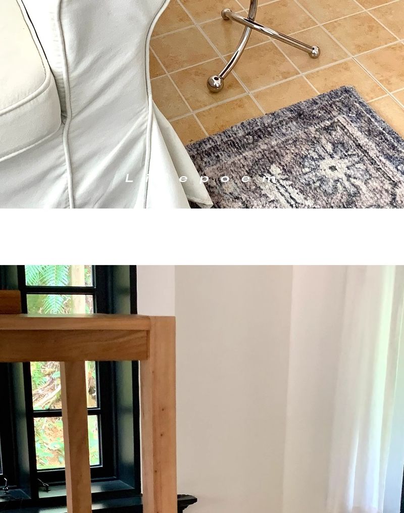 Piccolo appartamento, sedie da pranzo rotonde medievali in stile nordico, balcone, tavolo con bordo in legno di ciliegio, negozio in acciaio inossidabile, piccolo_voghion.com
