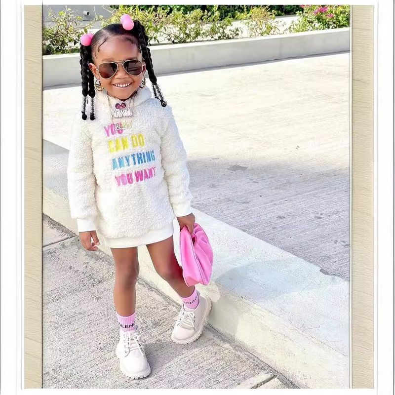 M8079 abbigliamento per bambini 2024 nuovo double-ided agnello cahmere lettera ricamata con cappuccio alla moda autunno e cappotto invernale_voghion.com