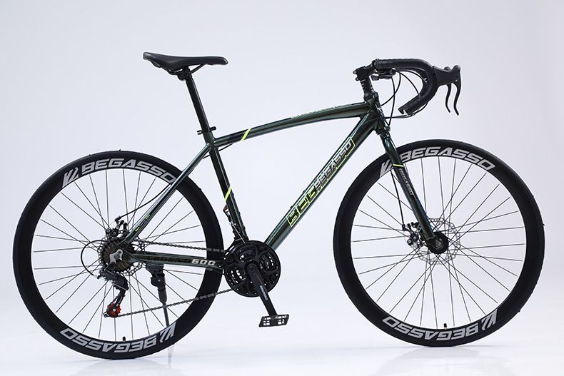 Vélo de route léger en alliage d'aluminium, poignée courbée, pour homme et adulte, vitesse variable, pour étudiant_voghion.com