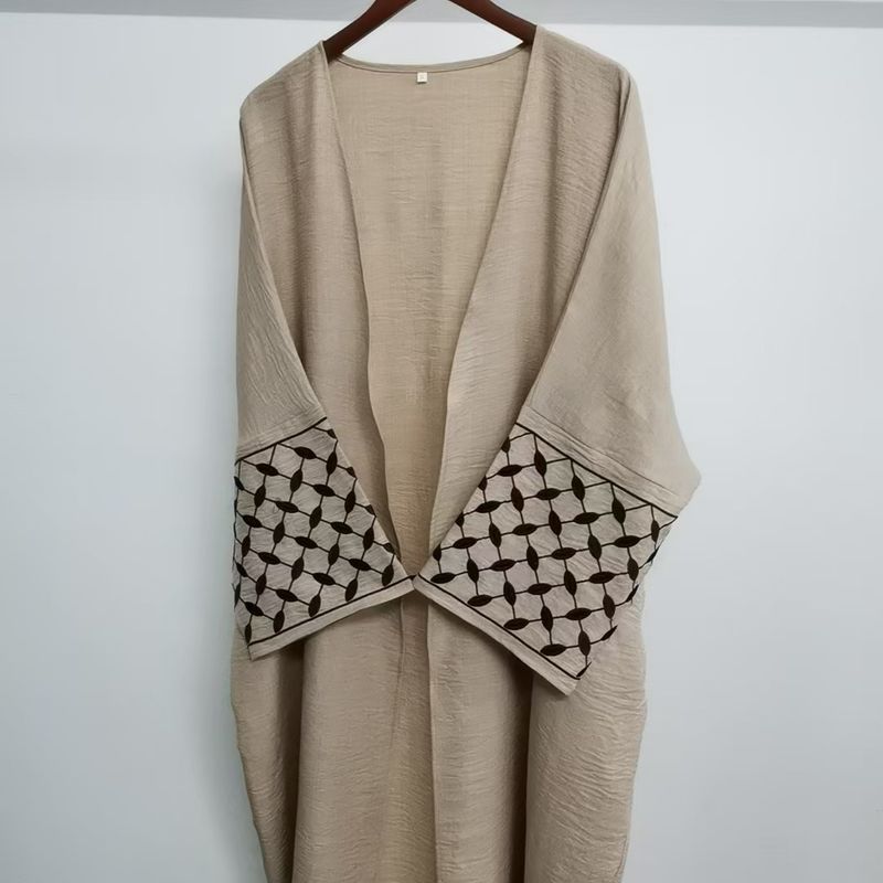 Damenbekleidung Dubai Stickerei Elegantes Kleid_voghion.com