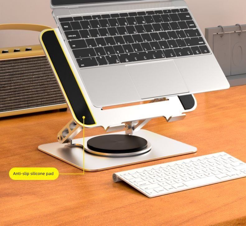 360 ° drehbarer Laptop-Ständerhalter, höhenverstellbar, hängende Kühlbasis, 360 Grad_voghion.com