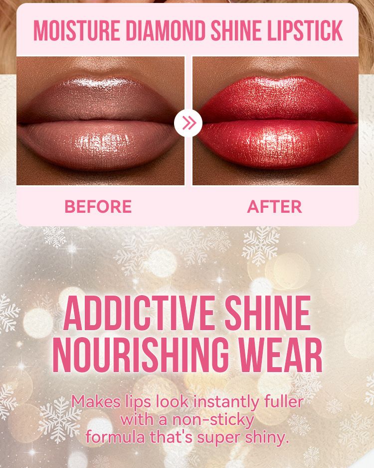 MLSMILE 6 Color Star Pearl Lipstick Moisturizing Easy To Color Fine Shimmer White Valentine's Day Lipstick Lipstick_voghion.com