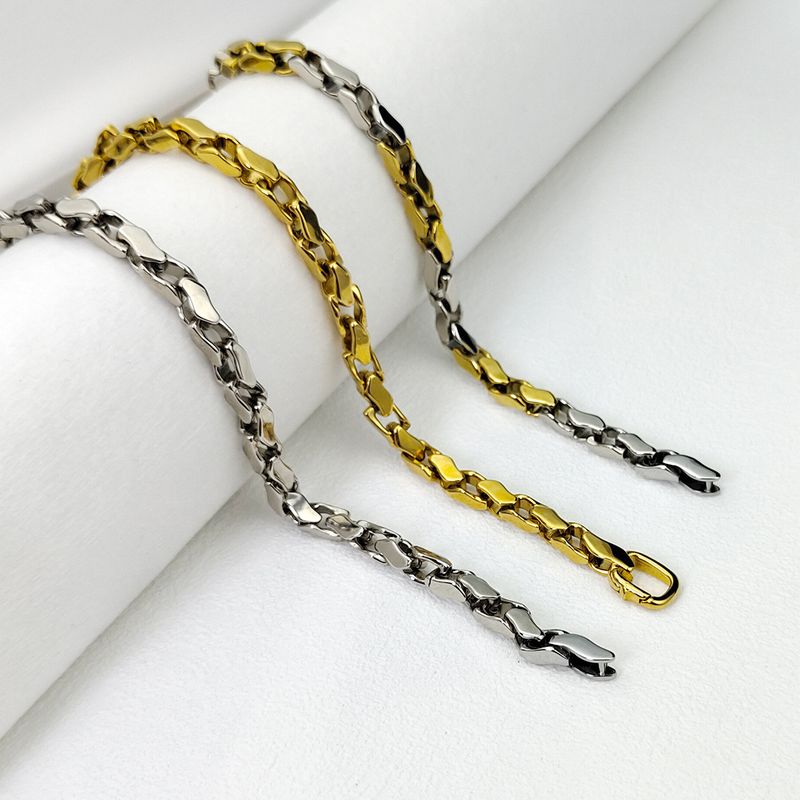 Acciaio inossidabile 6MM largo acciaio inossidabile coppia personalità Hip Hop catena braccialetto uomo_voghion.com