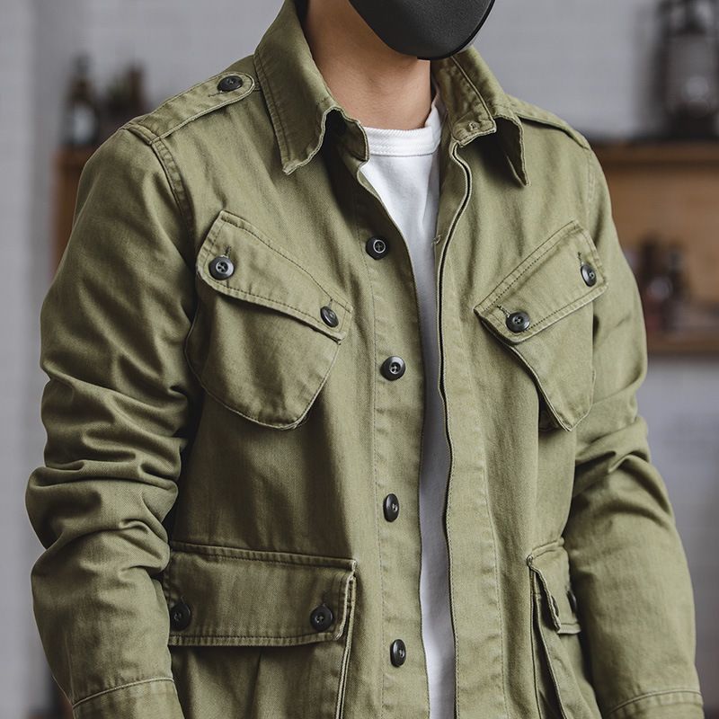 CT 2025 American Style Washed Work für Herren, Herbstdesign Trendy Brand Multi-Pocket Casual Jacket_voghion.com