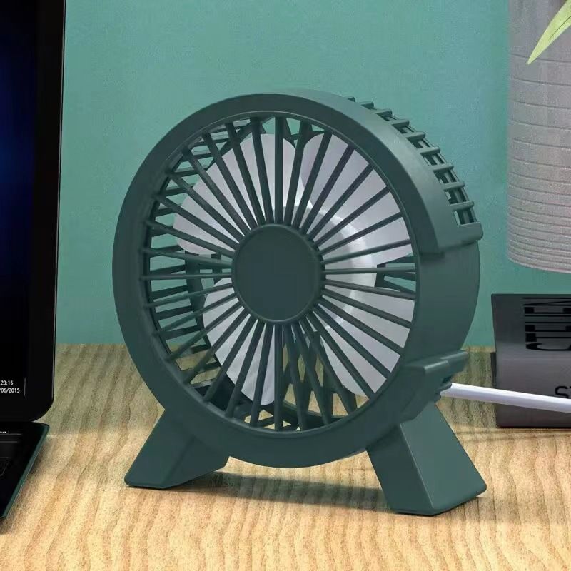 Büro Geräuscharm Lange Batterielebensdauer Desktop Klein Für Studenten Schlafsaal Bett Großer Luftstrom Plug-in-Lüfter_voghion.com