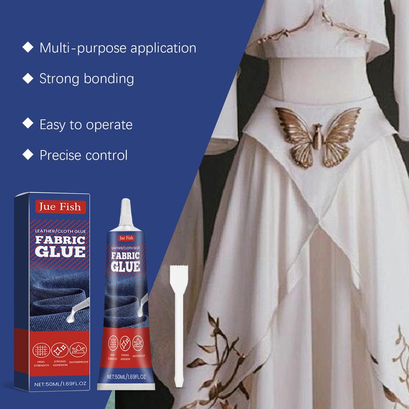 Jue-Fish Multi-Functional Fabric Glue Repair Clothing Pattern Holes Leather Insole Multi-Functional Fabric Glue_voghion.com