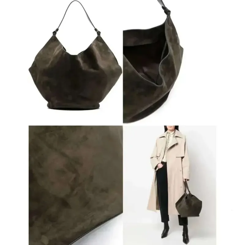 High Quality Designer Bags 2023 Autumn And Winter Handbag Genuine Leather Dumpling Bucket Niche Shoulder Tote Bag_voghion.com