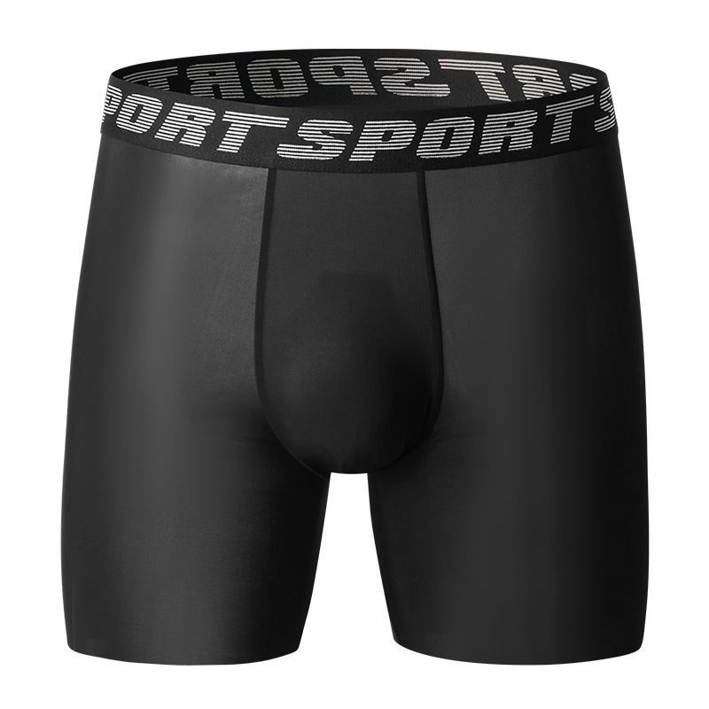 Große Anti-Reibungs-Shorts Sommer Dünne Eisseidenunterwäsche Nahtlose Laufboxerhosen für Herren_voghion.com