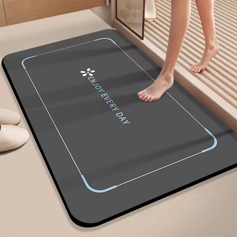 【Assorbimento istantaneo dell'acqua】Tappetino antiscivolo per il bagno, assorbente e ad asciugatura rapida, in morbida terra di diatomee_voghion.com