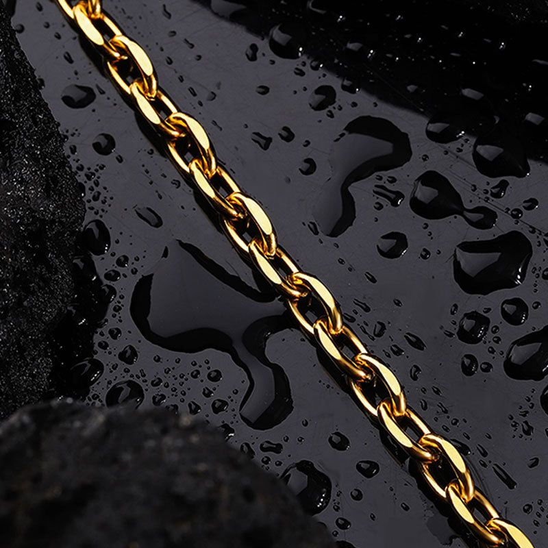 Braccialetto fai da te in acciaio al titanio per uomo e donna, alla moda, leggero, versatile, raffinato, resistente allo sbiadimento._voghion.com