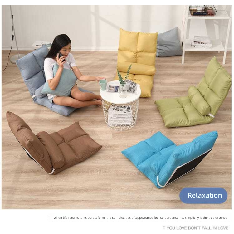 Lazy Tatami For Girls Cute Bedroom Balcony Single Small Sofa Foldable Dormitory Bed Backrest Chair_voghion.com