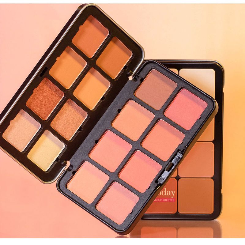 Blush rouge mat surligneur contouring tridimensionnel palette intégrée modification du contour maquillage du visage_voghion.com