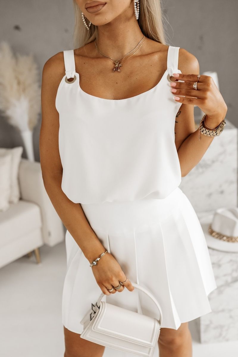 Women's 2023 New Summer New Solid Color Loose Strappy Top_voghion.com