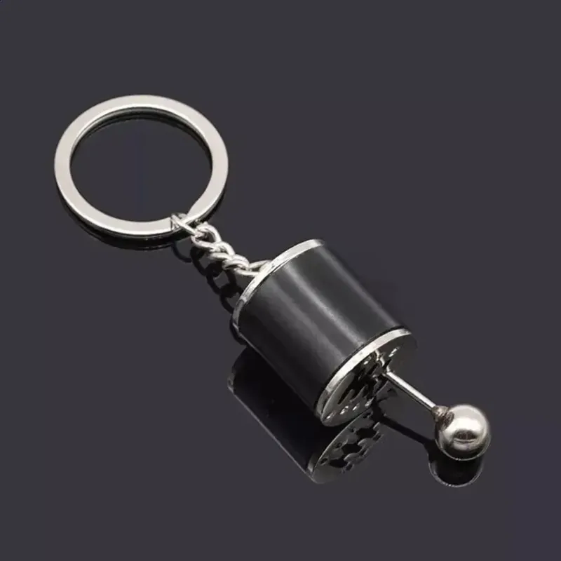 Automotive Parts Six Speed Manual Keychain 3D Shifting Car Transmission Metal Gear Rod Box 250418_voghion.com