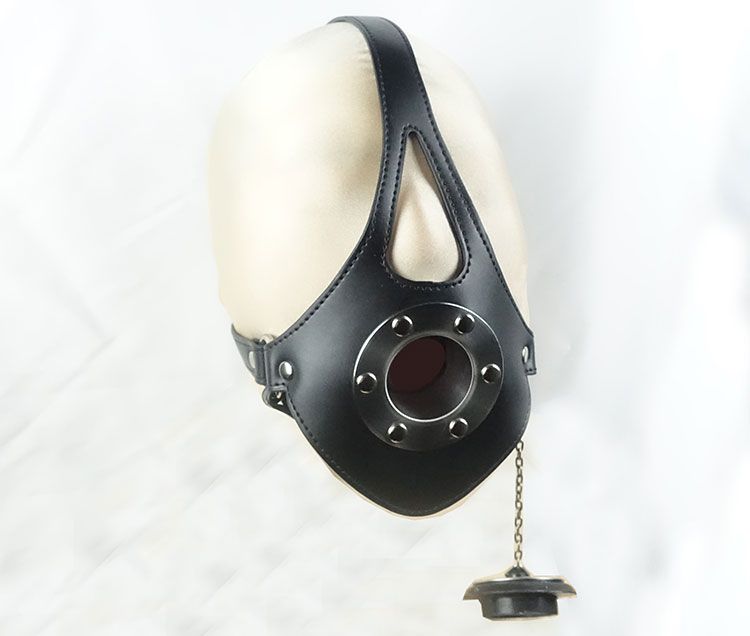 Harnais de cheval fixe en acier inoxydable avec gorge profonde et boule SM, esclave de toilettes forcé à l'eau bénite, bâillon, bouchon buccal sexy_voghion.com