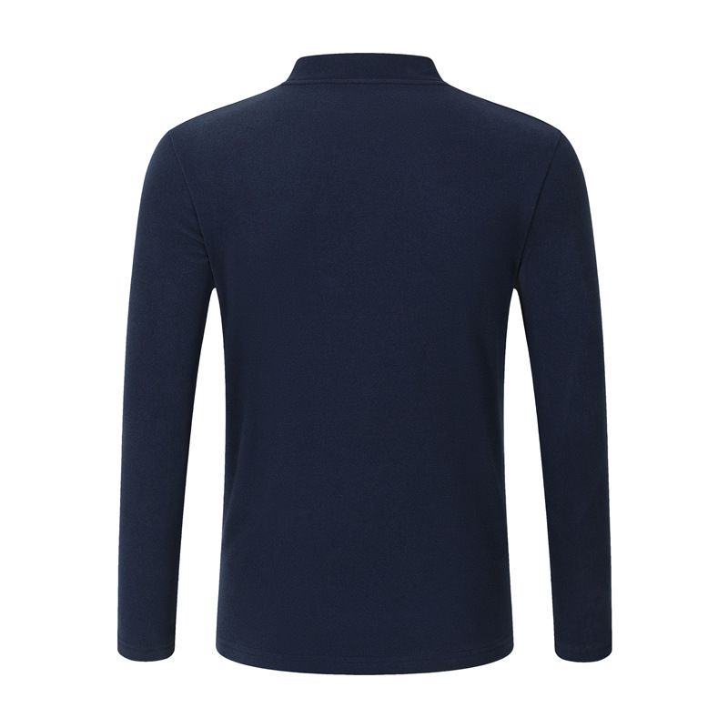 Halbrollkragen Herren Bottoming Shirt Doppelseitiger Samt Deutscher Samt Herbstkleidung Herbst und Winter Thermounterwäsche Einfarbig Lässig Lang_voghion.com