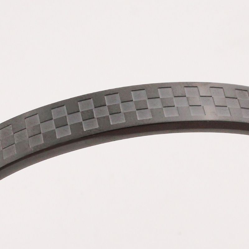 Couple Bracelets Romantic Plaid Titanium Steel Egg-Shaped Clasp Checkered Pattern Bracelet For Men_voghion.com