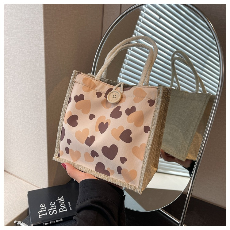 Ny hett säljande fräsch och söt pendling mångsidig handväska för japanska tjejer som bär kärlekslinneväska_voghion.com