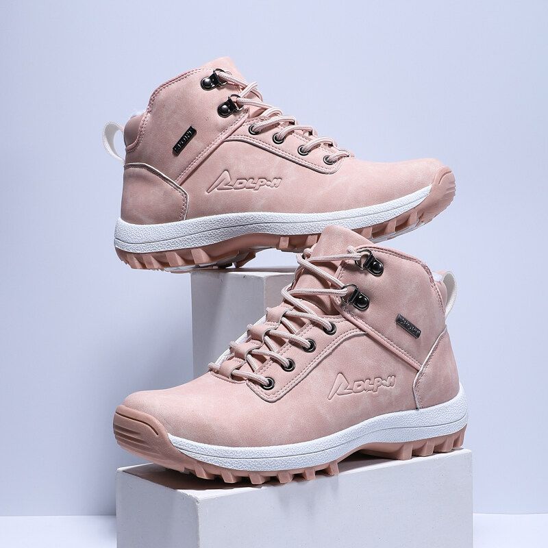 Scarpe comode da donna per l'autunno e l'inverno, alla moda all'aperto, antiscivolo, impermeabili, resistenti all'usura_voghion.com