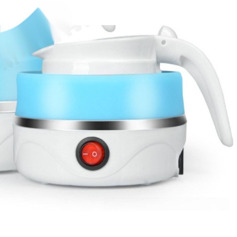 Collapsible Silicone Electric Kettle - Portable Travel Water Boiler, Foldable Mini Kettle For Home & Camping_voghion.com