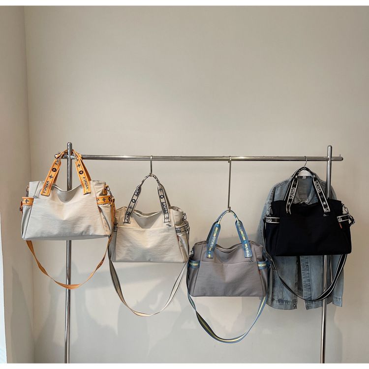 Strukturierte Casual Handtasche Tote 2025 Frühling Sommer Neue Stil Weibliche Student Klasse Crossbody Große Kapazität Pendler Tasche Für_voghion.com