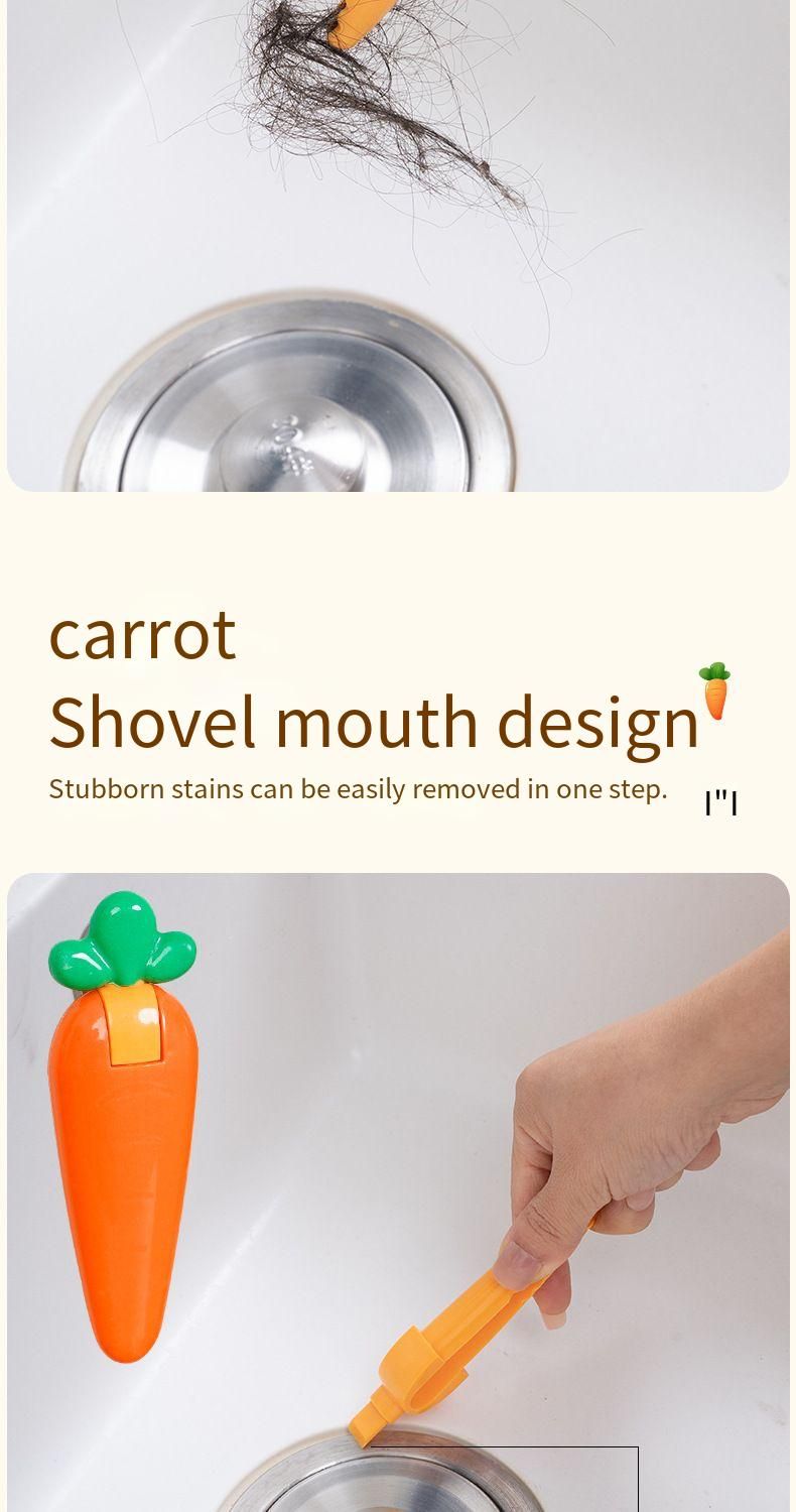 Bathroom Removal Cleaning Tool Trash Clip Toilet Drain Tweezers Hair Remover_voghion.com