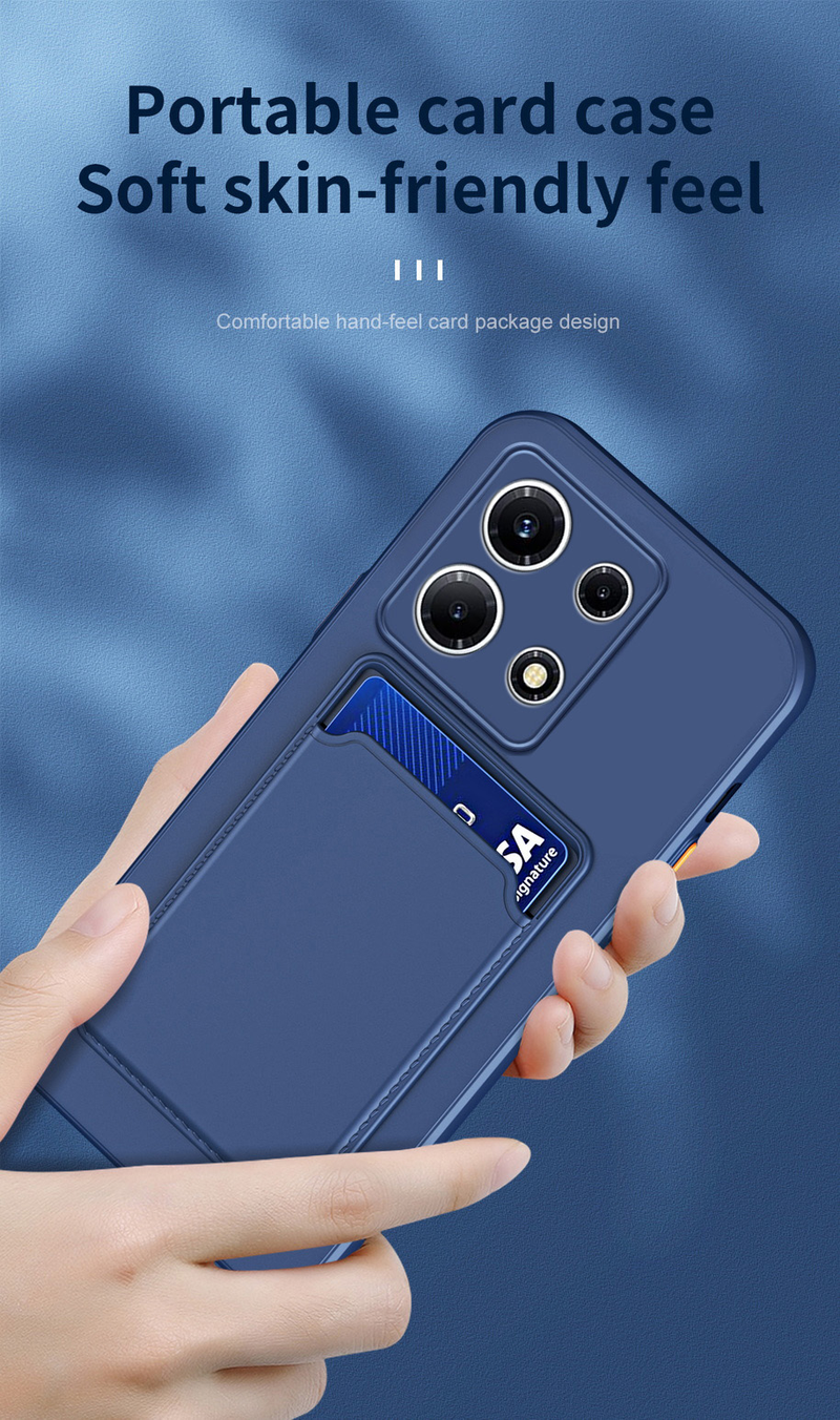 Liquid Silicone Case For INFINIX Note 30 VIP note 12 11 Pro 10 Pro Hot 20 20i 20s 11S NFC 11 10T 10S Card Pocket Slot_voghion.com
