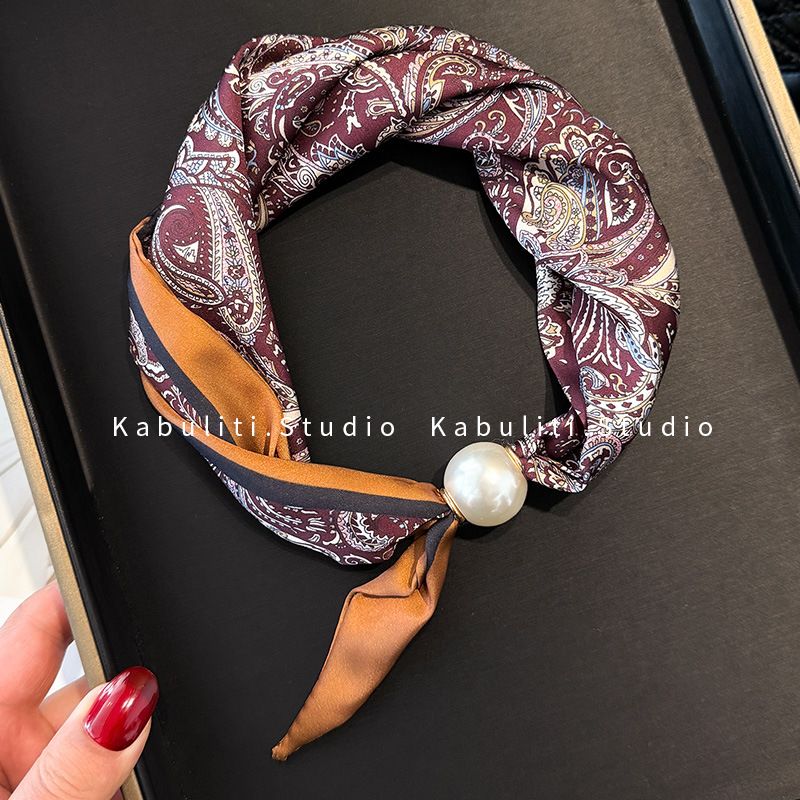 Colletto per camicia professionale abbinato, con fibbia magnetica a righe bianche e nere, in seta, stretto e lungo, per protezione del collo da donna_voghion.com