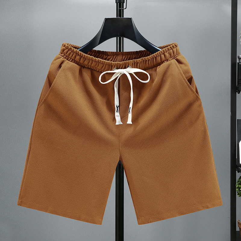 Fat Plus Size Fat Summer Locker sitzende Herren-Shorts, trendige und modische halbe Strandhose, lässige Mittelhose_voghion.com