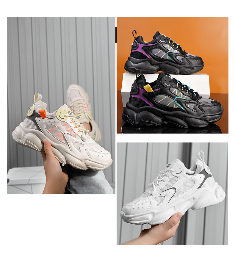 Daddy Men's 2024 New Summer Autumn Breathable Ins Versatile Thick Sole Height 3cm Sports Large Size 45 China-chic Shoes_voghion.com