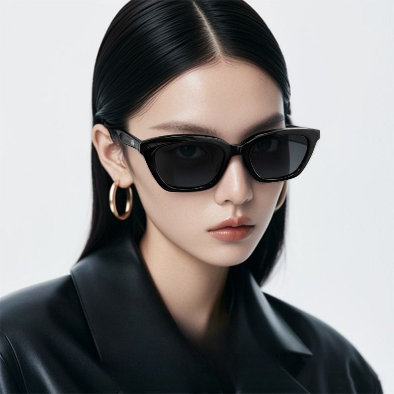 Wang Jiayou Same GM Sunglasses Small Frame Fashion Avant-garde Loti.s Cat Eye Men's Retro UV Protection Sunglasses Women_voghion.com
