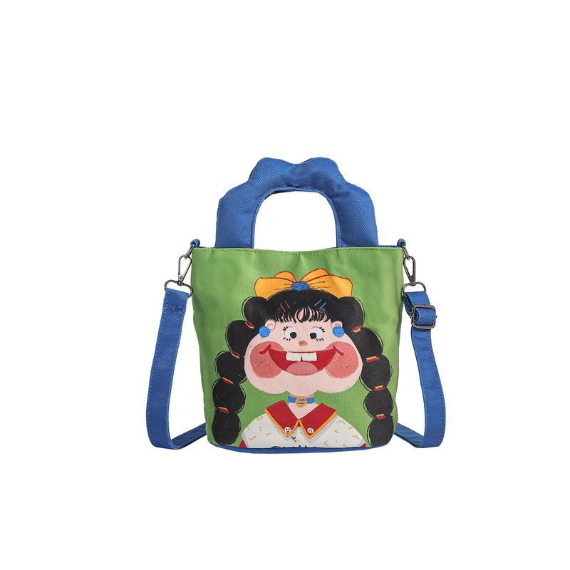 Illustrazione Design Secchiello Per Donne 2025 Nuova Tendenza Borsa Tote in Tela Carina Divertente Borsa a Tracolla Brutta e Carina_voghion.com