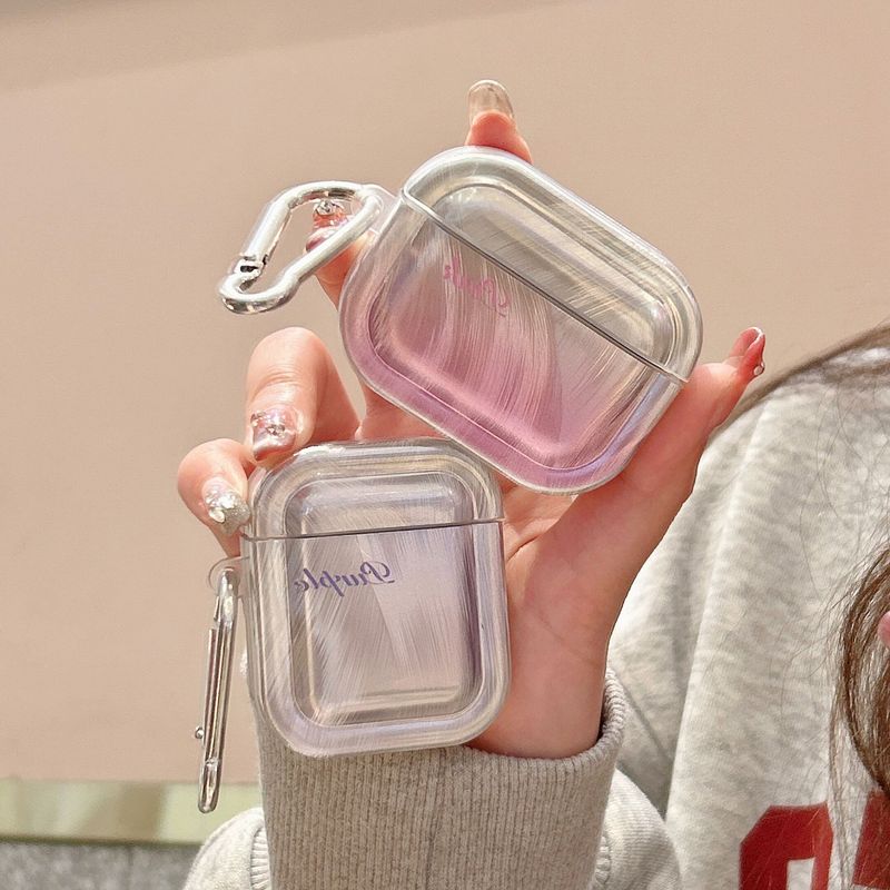 Feather yarn gradient blooming suitable for AirPods 3 protective shell 1/2/3 generation wireless Bluetooth headset case pro2 soft case_voghion.com