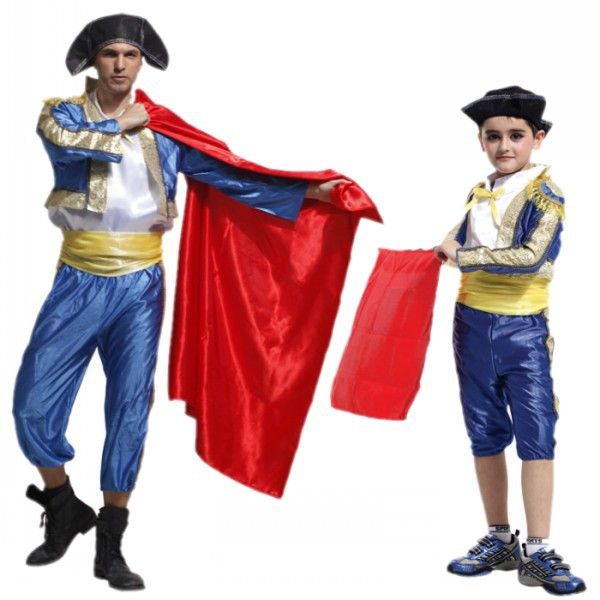 Ropa para niños Disfraces de Halloween para niños Disfraces de torero español para niños Torero pequeño B 0053_voghion.com