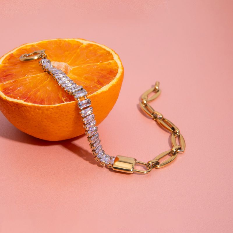 Women's Jewelry Zircon Bracelet Light Luxury High End Jewelry Titanium Steel Does Not Fade Niche Design Jewelry_voghion.com