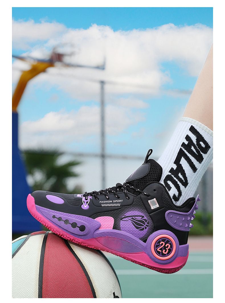 Scarpe da basket James taglia 23 impermeabili, resistenti all'usura, pratiche, alla moda, per bambini e ragazzi, con suola antiscivolo._voghion.com