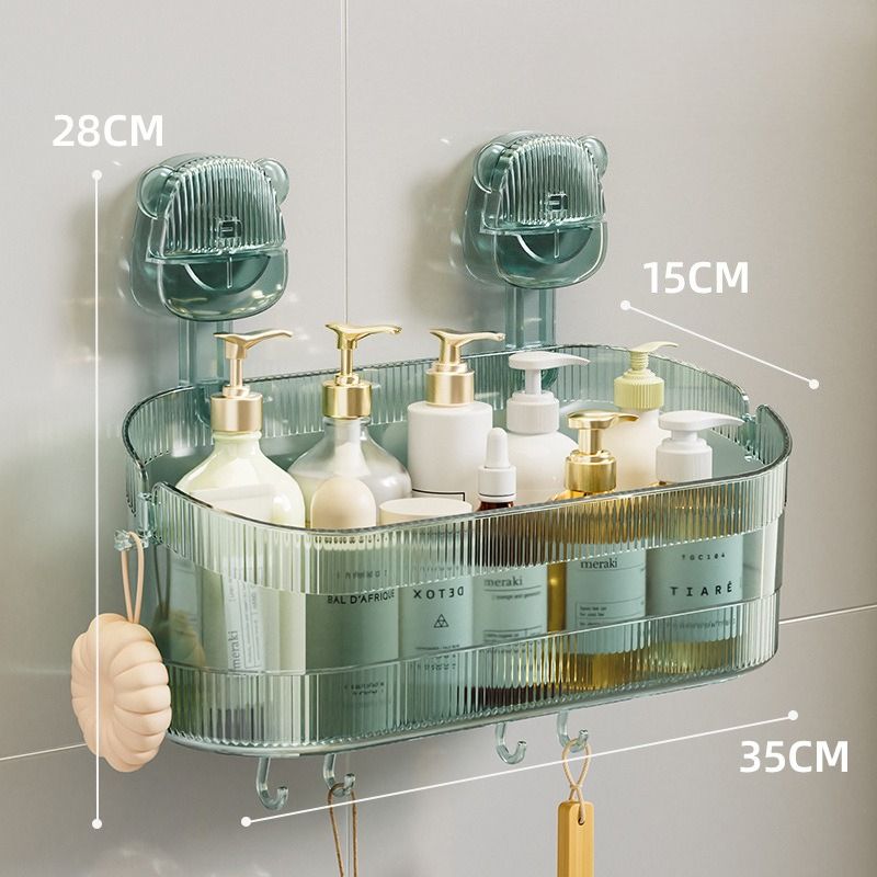 Suction Cup Rack, Bathroom, Toilet, Non-marking, No Punching, Light Luxury Cosmetics, Washstand, Wall-mounted Storage Box._voghion.com