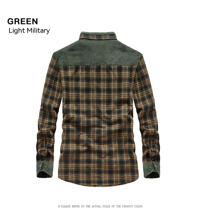 Plaid a maniche lunghe spesso e morbido da uomo per la conservazione del calore, giacca da lavoro, moda, camicia in cotone,_voghion.com