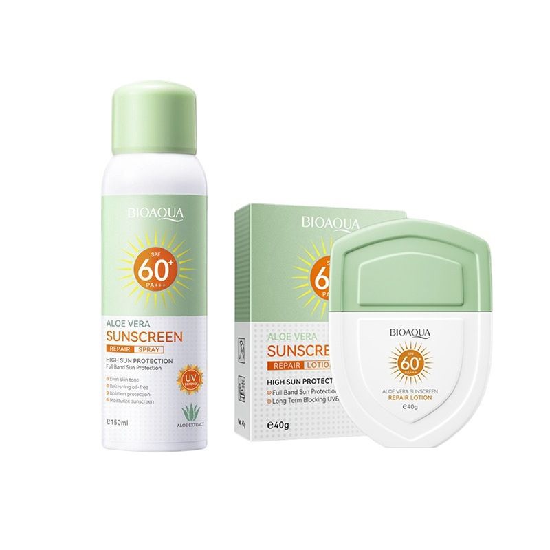 BIOAOUA Aloë Vera Repair Milk Isolerende Zonnebrandcrème UV-bescherming Verfrissend en niet vet_voghion.com