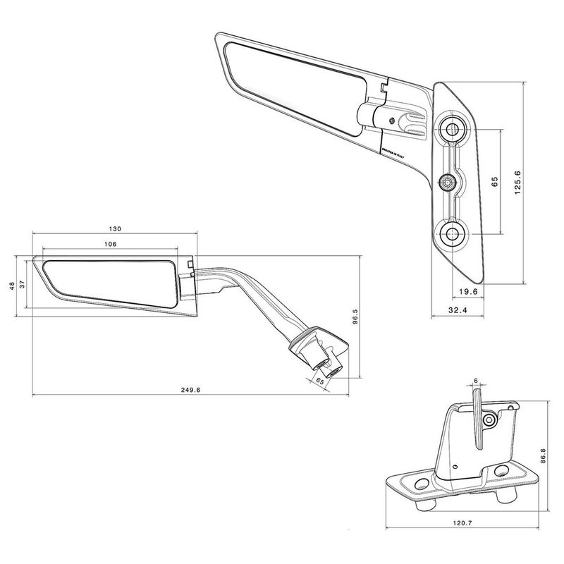 For YAMAHA T-MAX560 T-MAX 560 TMAX560 New Motorcycle Rear View Mirrors Adjustable Aluminum Mirror Accessories TMAX 560 2022-2024_voghion.com