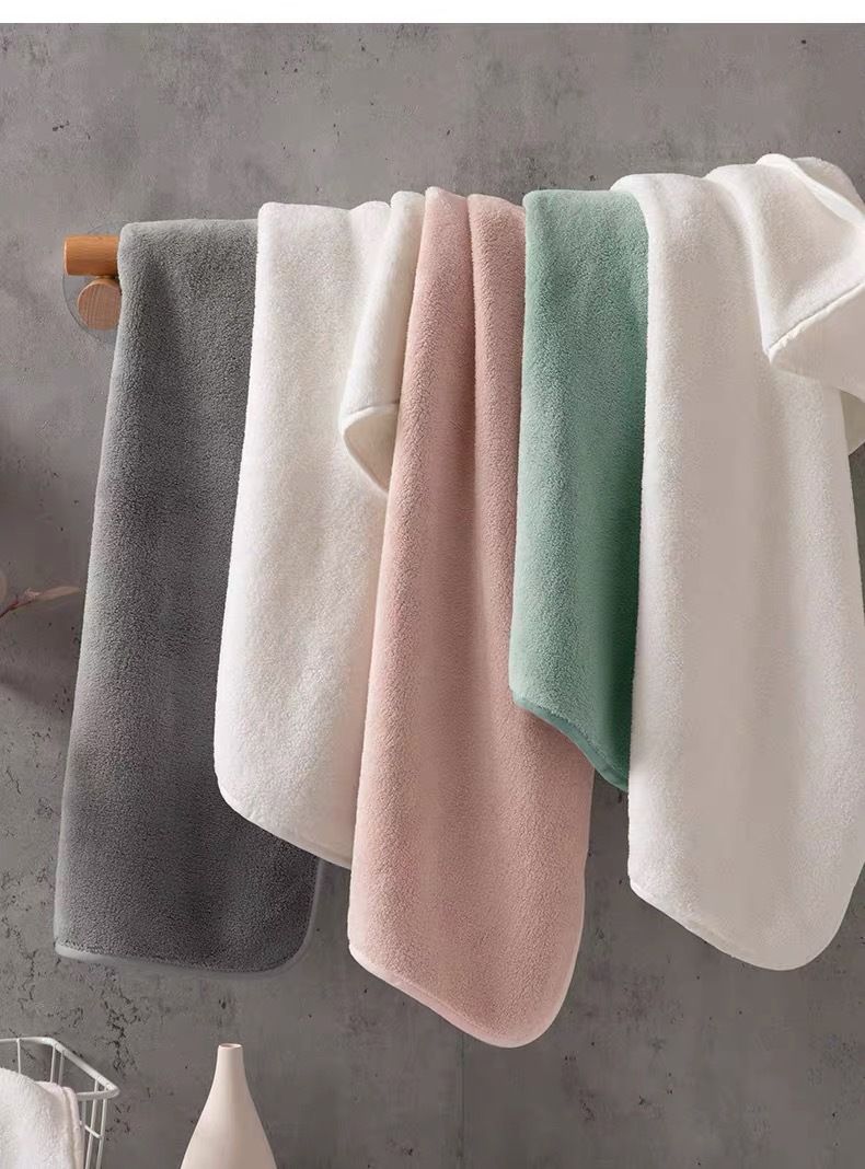 Asciugamano per capelli e fascia da bagno super assorbente - Asciugamano in microfibra ad asciugatura rapida per donne e uomini, anti-pelucchi, multiuso_voghion.com