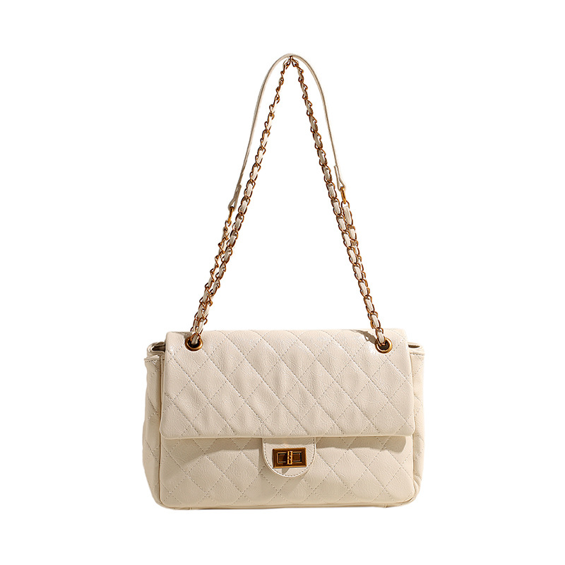 Lingge Embroidered Thread Large Capacity for Women 2024 New Popular Versatile Chain Crossbody Fashion Shoulder Bag_voghion.com