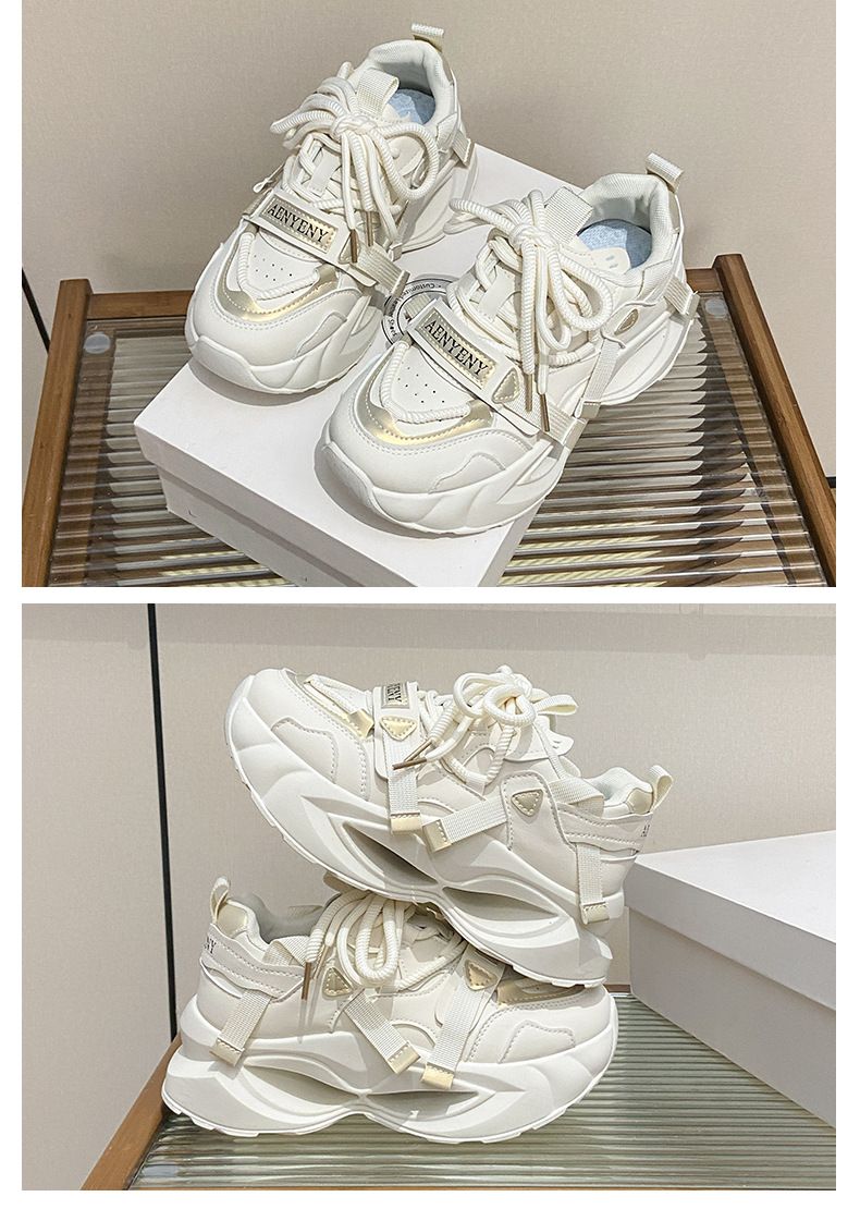 i Dad Shoes Female Student Sports Running Shoes Casual Shoes Platform Height Increase_voghion.com