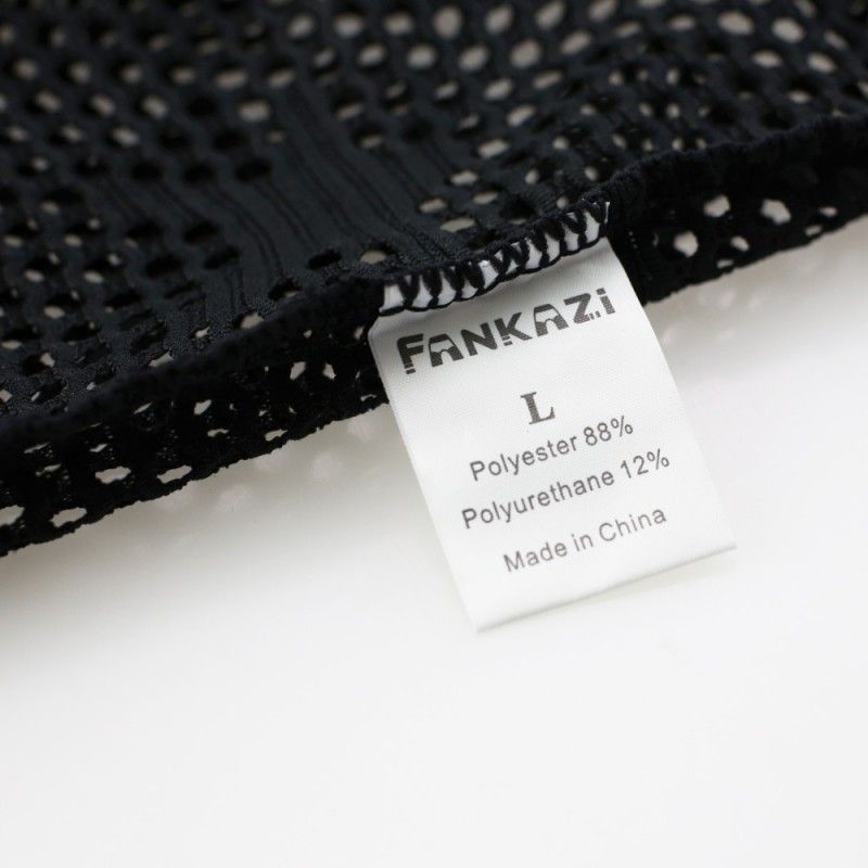 Herrenbekleidung Klassische Herrenunterwäsche Sexy No Frills V-Ausschnitt Kurzarm Trendy Star Mesh Atmungsaktive I-förmige Weste Heißer Verkauf_voghion.com