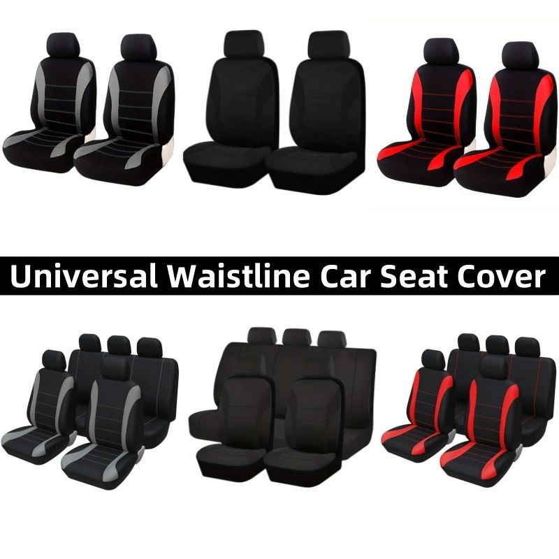 Cuscino con design della linea di cintura AUTO Misura universale adatta per accessori per interni di auto SUV camion furgoni Coprisedili Set completo_voghion.com