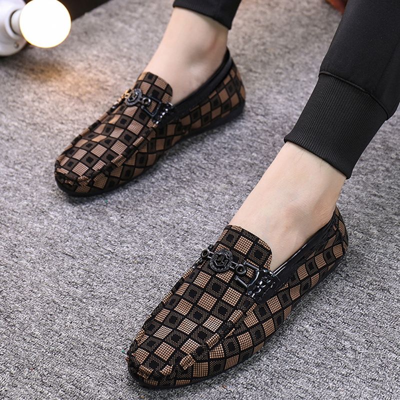 SHLIANG Formal Men Business Shoes Fashion Casual Shoes Men Brand Leather Loafers Breathable Slip on Male Boat Shoes Moccasins S040A_voghion.com