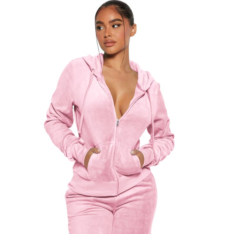 Damenbekleidung neue Mode lässig Silberfuchs Wolle Strickjacke zweiteiliger Anzug Samt Hose Sets_voghion.com